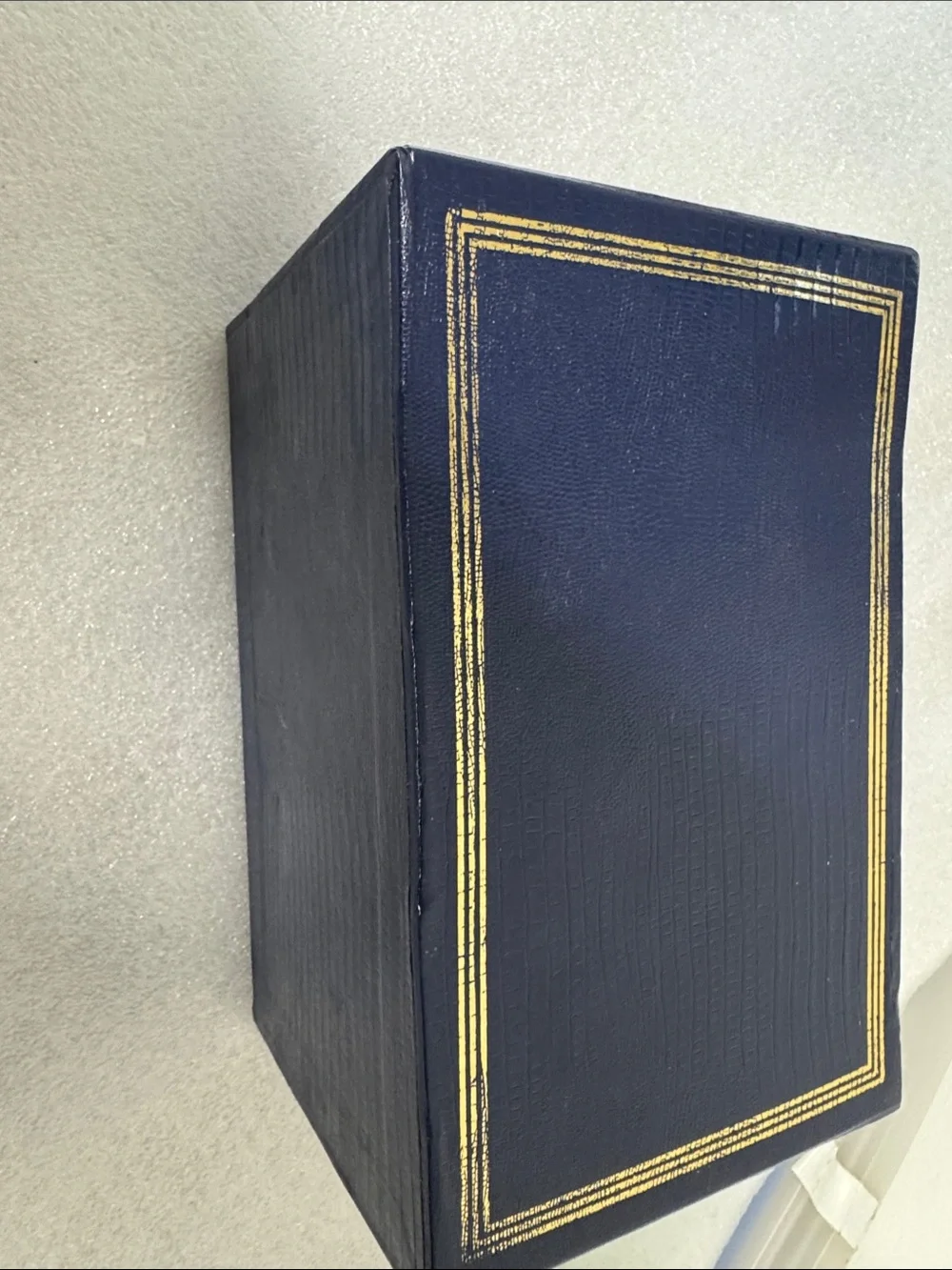 Navy Blue Photo Album Set with Slipcase - 3-Pack